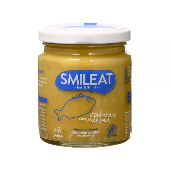 Potito verduras ecológicas con merluza Smileat 230gr