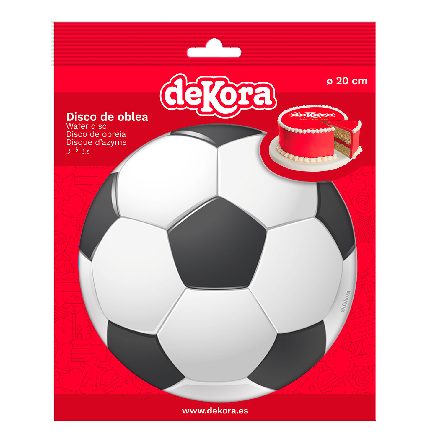 Oblea balón Dekora