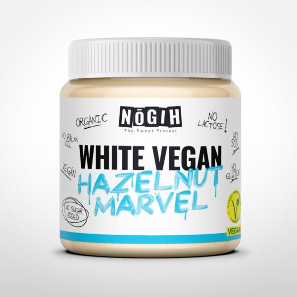 Crema Natural Blanca Vegana de Avellanas 0% Azúcares Añadidos Nogih