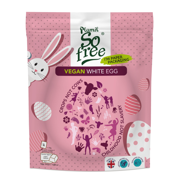 Huevo de chocolate Blanco Plamil So free