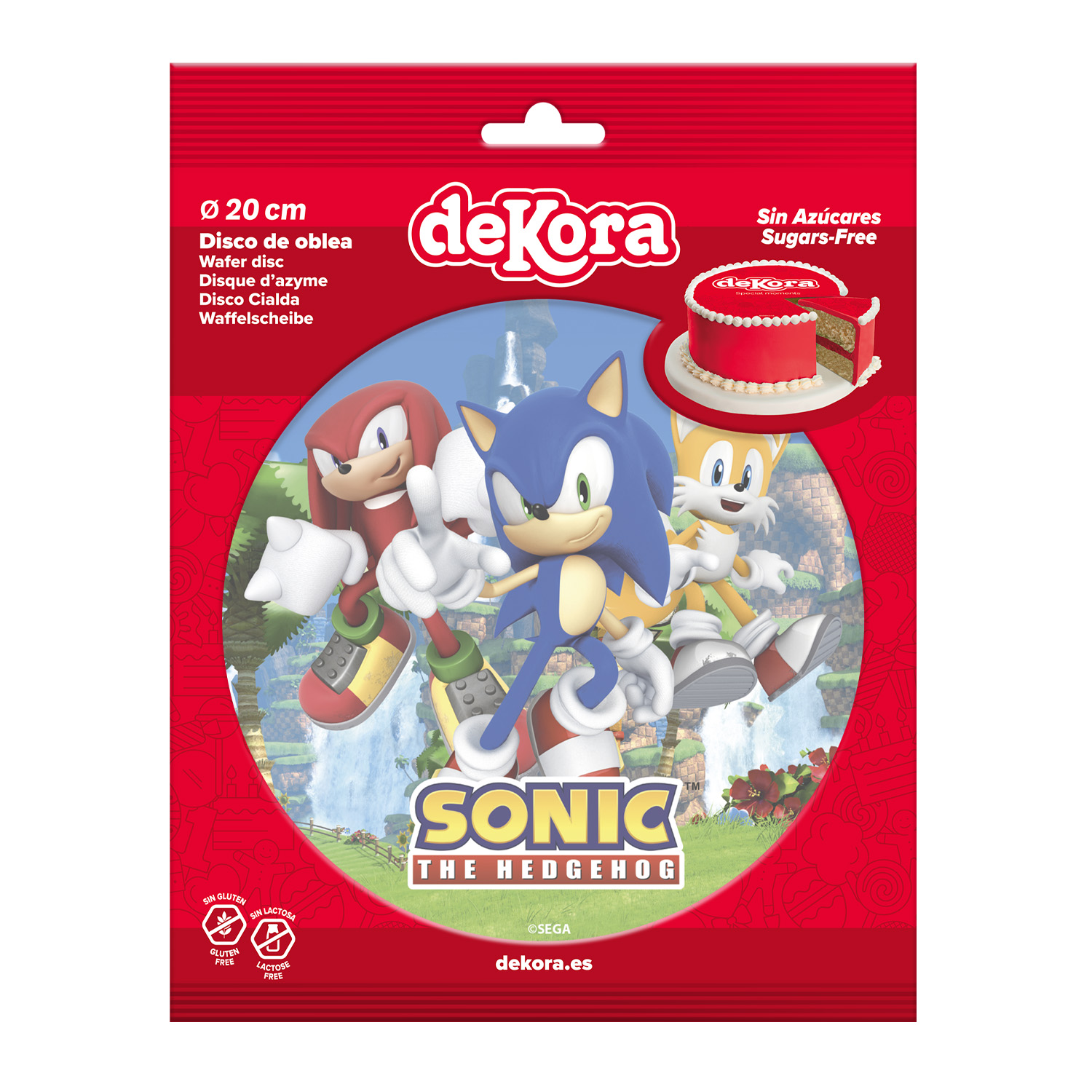 Oblea Sonic Dekora