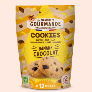 Galletas de chocolate y plátano La Marmotte Gourmande