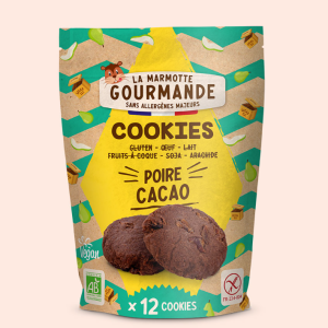 Galletas de pera y cacao La Marmotte Gourmande