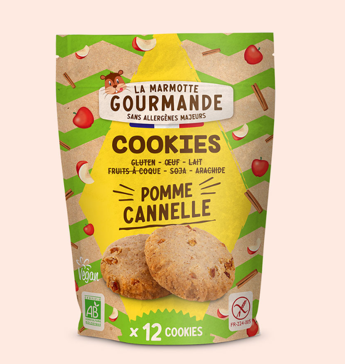 Galletas de manzana y canela La Marmotte Gourmande