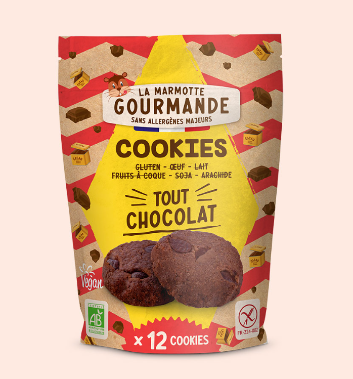 Galletas de chocolate La Marmotte Gourmande