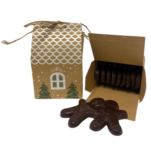 Figuras de Galleta de Jengibre de Chocolate Negro Xocomon 100 g